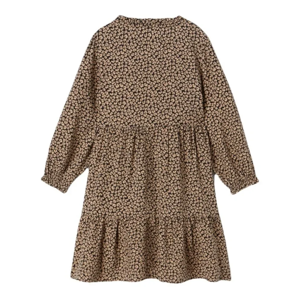 ZARA Kids | Camel | PLEATED FLORAL DRESS